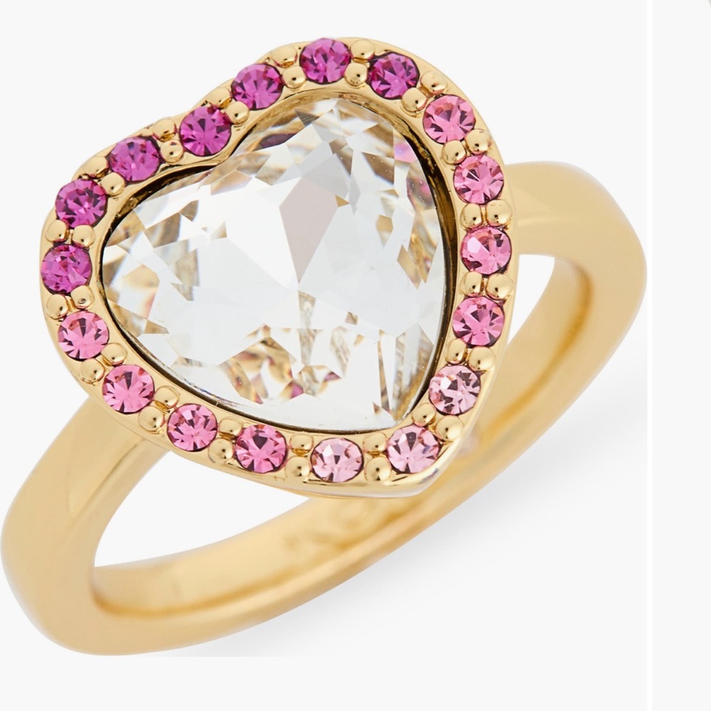Kurt Geiger London
Crystal Heart Halo
Cocktail Ring